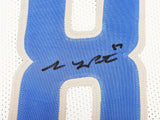 DETROIT LIONS SAM LAPORTA AUTOGRAPHED WHITE JERSEY BECKETT BAS WITNESS 225900