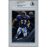 Ray Lewis Autographed 2023 Topps Composite #103 Trading Card Beckett 53010