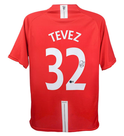Carlos Tevez Signed Manchester United Nike Soccer Jersey/Beckett/ Team Argentina