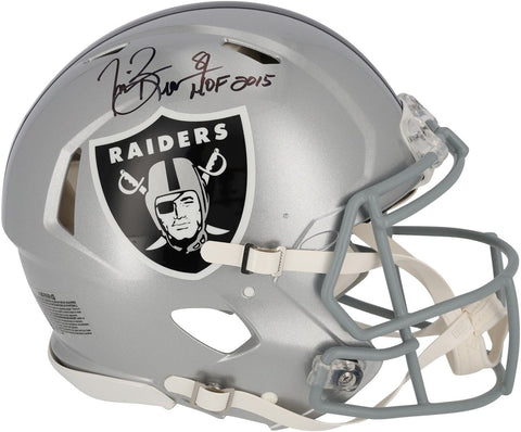 Autographed Tim Brown Raiders Helmet