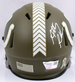 Anthony Richardson Signed Colts Salute to Service Speed Mini Helmet- Fanatics