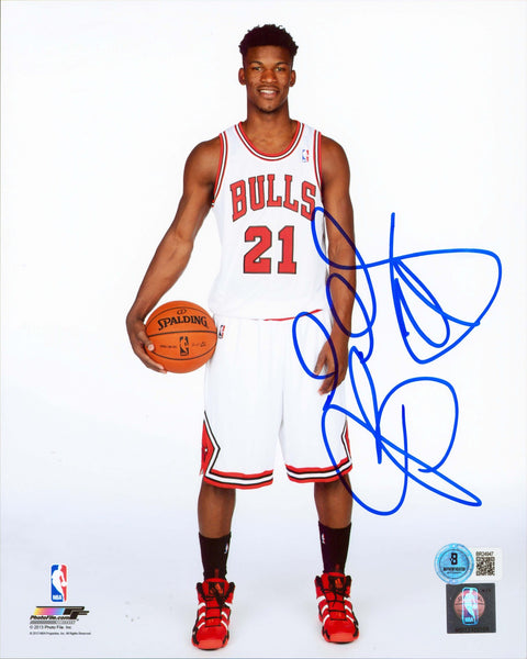 Bulls Jimmy Butler Authentic Signed 8x10 Vertical Photo Autographed BAS #BR24947