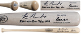 D-Backs Luis Gonzalez "2x Insc" Signed Blonde Louisville Slugger Bat BAS Witness