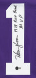 Warren Moon Signed Washington Huskies Jersey Insc "1978 Rose Bowl MVP" (Beckett)