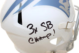 Mike Vrabel Signed New England Patriots Helmet Replica JSA 58545