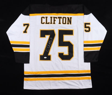 Connor Clifton Signed Boston Bruin White Home Jersey (JSA COA) Boston Defenseman
