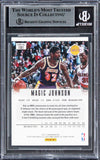 Lakers Magic Johnson Authentic Signed 2012 Panini Prizm #181 Card BAS Slabbed