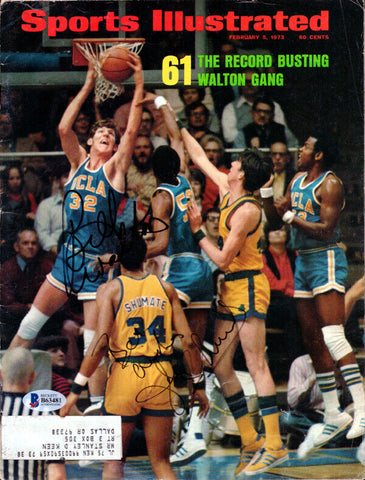 John Shumate & Bill Walton Autographed Signed Sports Illustrated Beckett B63481
