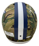 Roger Staubach Signed Dallas Cowboys Full Size Camo Replica Speed Helmet BAS
