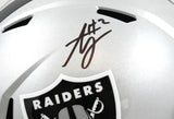 Ashton Jeanty Autographed Las Vegas Raiders F/S Speed Helmet - Beckett W Holo