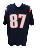 Rob Gronkowski Autographed New England Patriots Custom Jersey PSA/DNA 195356