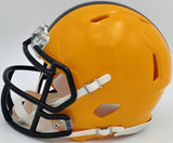 HINES WARD AUTOGRAPHED STEELERS THROWBACK GOLD MINI HELMET BECKETT 241387