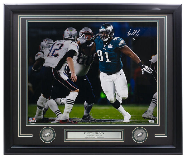 Fletcher Cox Signed Framed Philadelphia Eagles 16x20 Spotlight Photo Fanatics