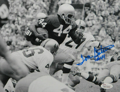 Tom Gatewood Autographed 8x10 B&W Horizontal Running Photo- JSA W Auth *Blue