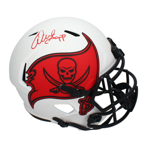 Warren Sapp Autographed Buccaneers Lunar Eclipse Full Size Speed Helmet Beckett