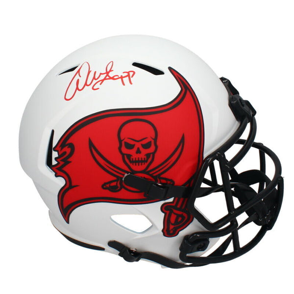 Warren Sapp Autographed Buccaneers Lunar Eclipse Full Size Speed Helmet Beckett