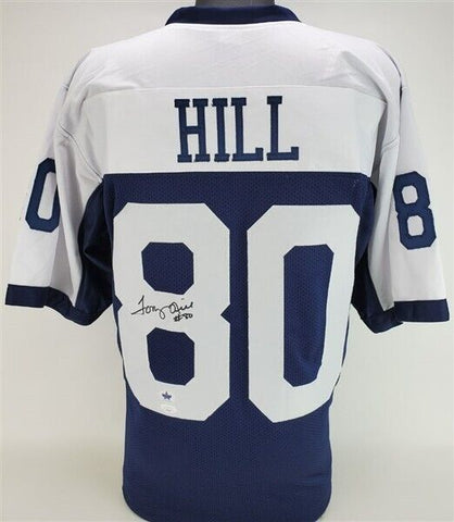 Tony Hill Signed Dallas Cowboys Throwback Jersey (JSA COA) Super Bowl XII Champ
