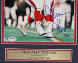 Thurman Thomas Bills HOF Autographed/Signed 8x10 Photo Framed PSA/DNA 154877