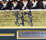 1966 SB I Champ Packers Autographed Framed 16x20 Photo 20 Sigs Starr JSA YY02722