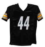 Derek Watt Autographed/Signed Pro Style Black XL Jersey Beckett 39792