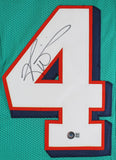 Ricky Williams Authentic Signed Teal Pro Style Framed Jersey BAS Witnessed