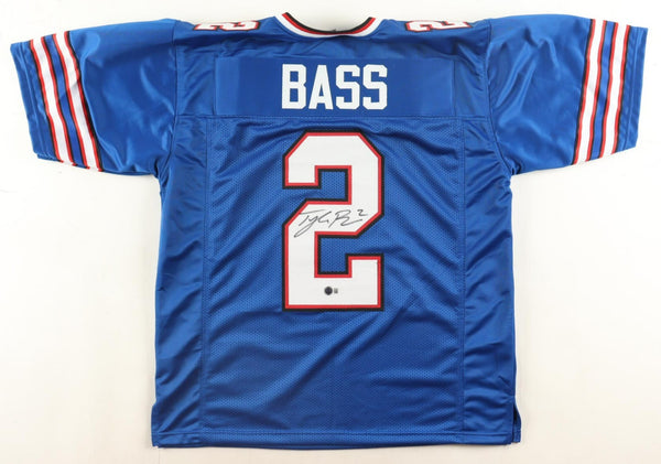Tyler Bass Signed Buffalo Bills Jersey (Beckett) 2020 Draft Pick / Place Kicker