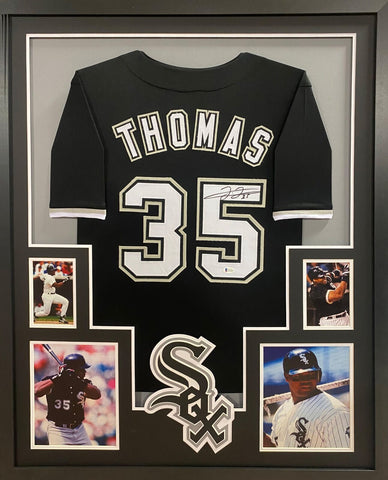 Frank Thomas Autographed Signed Framed Chicago White Sox Jersey JSA