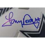 Tony Dorsett Autographed Dallas Cowboys 24 STS Mini Helmet Beckett Witness 49217