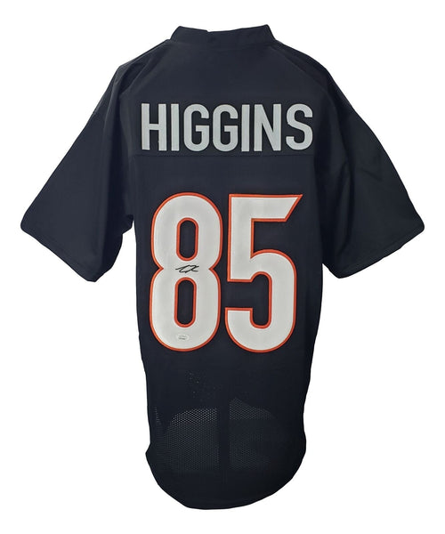 Tee Higgins Signed Custom Black Pro-Style Football Jersey JSA ITP