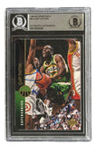 Gary Payton Signed 1994/95 Upper Deck #82 Seattle Sonics Trading Card HOF 2013