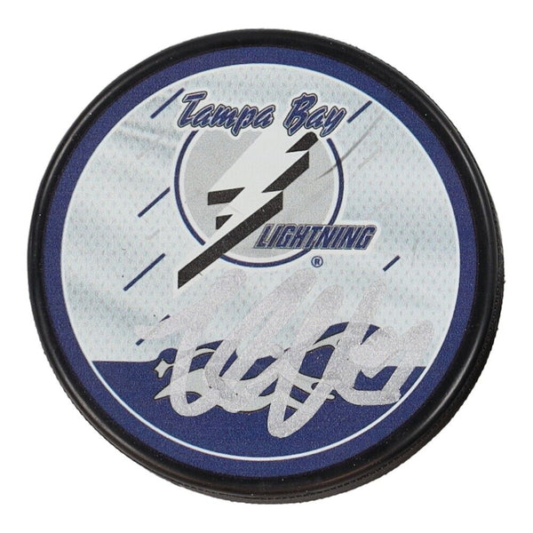 Victor Hedman Signed Tampa Bay Lightning Puck (JSA COA) 2xStanley Cup Champion