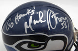 Mack Strong Autographed Seattle Seahawks Mini Helmet "Go Hawks" MCS Holo #68040