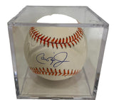 Cal Ripken, Jr. Autographed Official American League Baseball Ironman Logo - COA