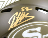 Patrick Willis Signed 49ers Salute to Service Speed Mini Helmet-Beckett W Holo