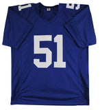 Abdul Carter Authentic Signed Blue Pro Style Jersey Autographed BAS Witnessed