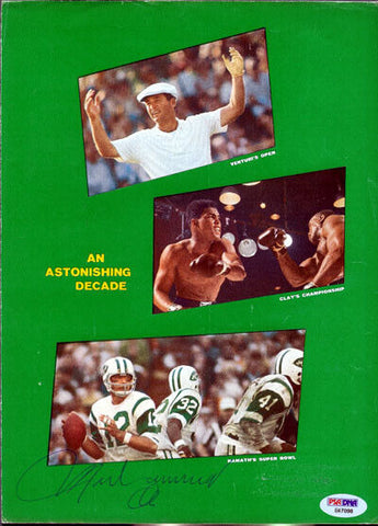 Muhammad Ali Autographed Signed Magazine Page Photo PSA/DNA #E47098