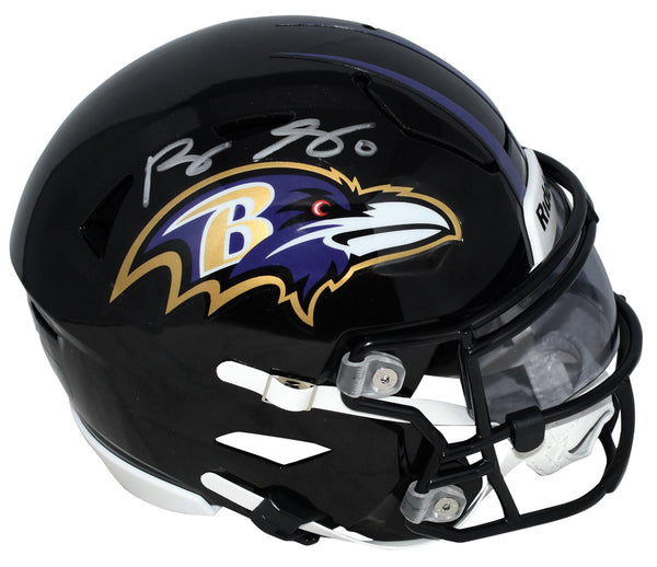 ROQUAN SMITH AUTOGRAPHED BALTIMORE RAVENS SPEEDFLEX MIDI HELMET BECKETT