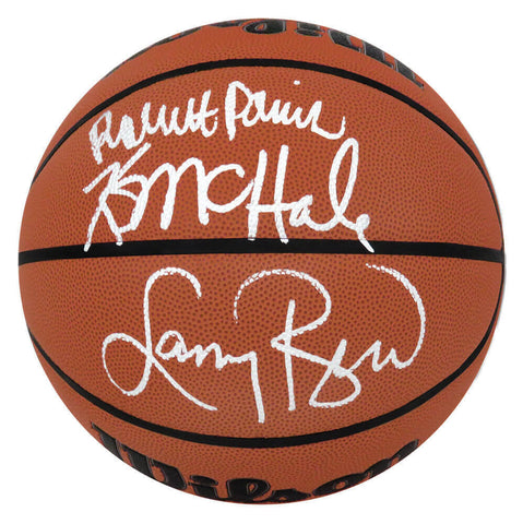 Larry Bird, Kevin McHale, Robert Parish Signed Wilson I/O NBA Basketball -SS COA