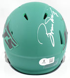 Boomer Esiason Autographed Jets Rave Speed Mini Helmet - Beckett W Hologram