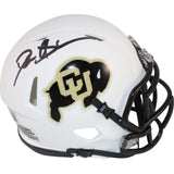 Deion Sanders Autographed Colorado Buffaloes White Mini Helmet Beckett 49662