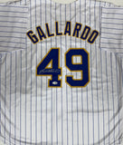 YOVANI GALLARDO Signed Custom Replica Pinstripe Jersey AUTO - JSA