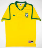 Roberto Carlos Signed Brazil National Team Jersey (Beckett) 2002 World Cup Champ