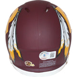 John Riggins Signed Washington Redskins AMP Mini Helmet Beckett 43019