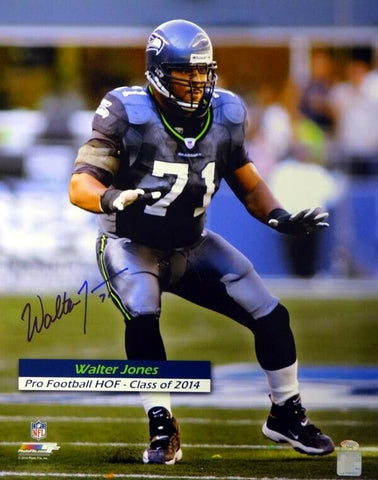 WALTER JONES AUTOGRAPHED SIGNED 16X20 PHOTO SEATTLE SEAHAWKS MCS HOLO 72812