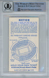 Tony Dorsett Autographed 10/16/1976 Ticket Stub Heisman Beckett Slab 34028
