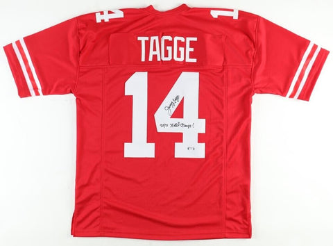 Jerry Tagge Signed Nebraska Cornhuskers Jersey Insibd "70/71 Natl Champs!" (PSA)