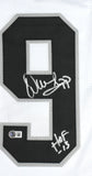 Warren Sapp Autographed White Pro Style Jersey w/HOF- Beckett W Hologram *Silver