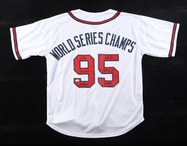 1995 World Series Champions Atlanta Braves Jersey Signed By 6 Players / See List