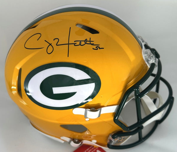 Packers CLAY MATTHEWS Signed Riddell Full Size Authentic Speed Helmet AUTO - JSA