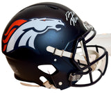 Bo Nix Denver Broncos Autographed Navy NFL Pro Helmet Beckett COA